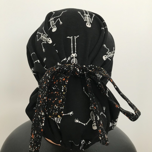 Scrub CAP/HAT *Reversible *Long Ties *Halloween - Picture 5 of 16